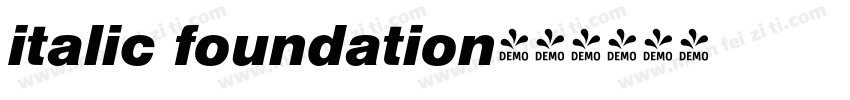 italic foundation字体转换